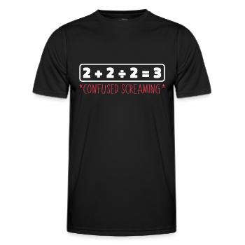 Math Teacher Math Teacher Funny - Men's Functional T-Shirt - black - Front - AI Model Male 178 dark (178cm)