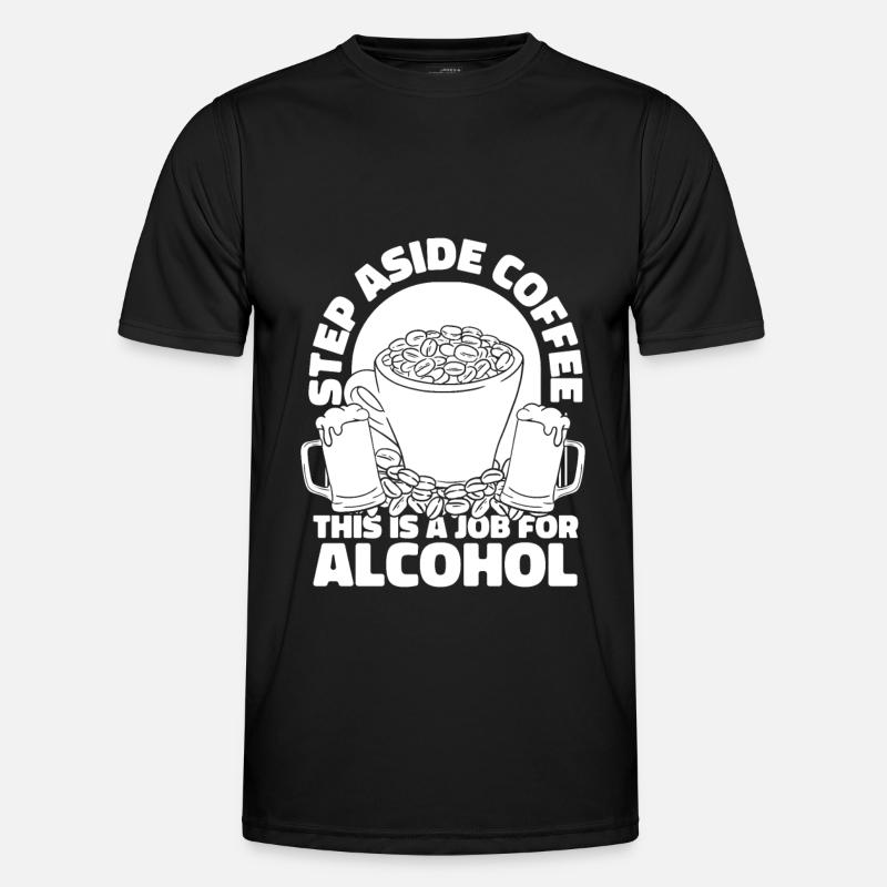 Coffee Cafe Coffee Wine - Men's Functional T-Shirt - black