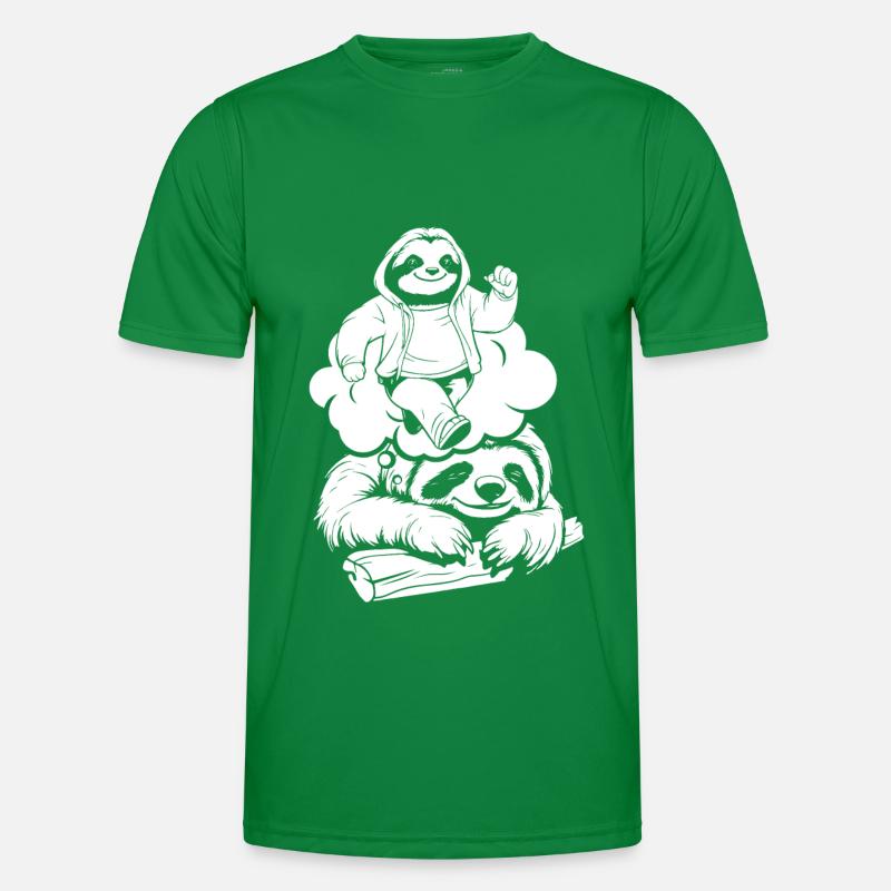 Faultier Witzig Männer Funktions-T-Shirt