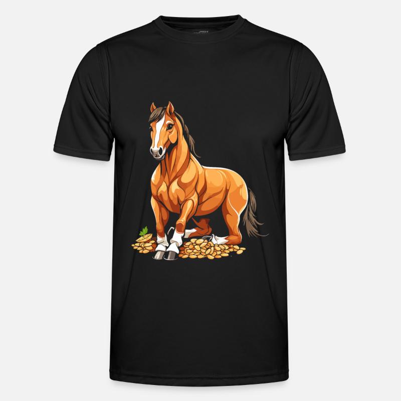 Horse Equestrian Men's Functional T-Shirt