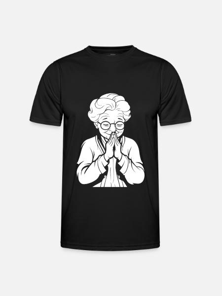 Christian Christianity Praying - Men's Functional T-Shirt - black