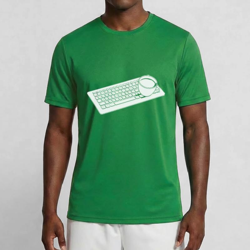 Entwickler Coder Programmierer Kaffee Männer Funktions-T-Shirt