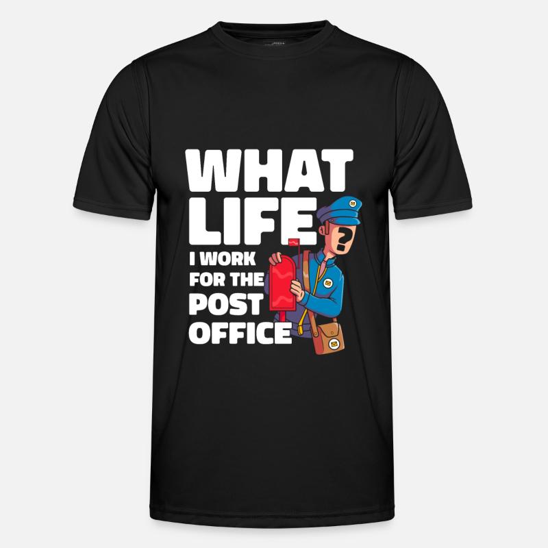 Postman Postman Funny - Men's Functional T-Shirt - black