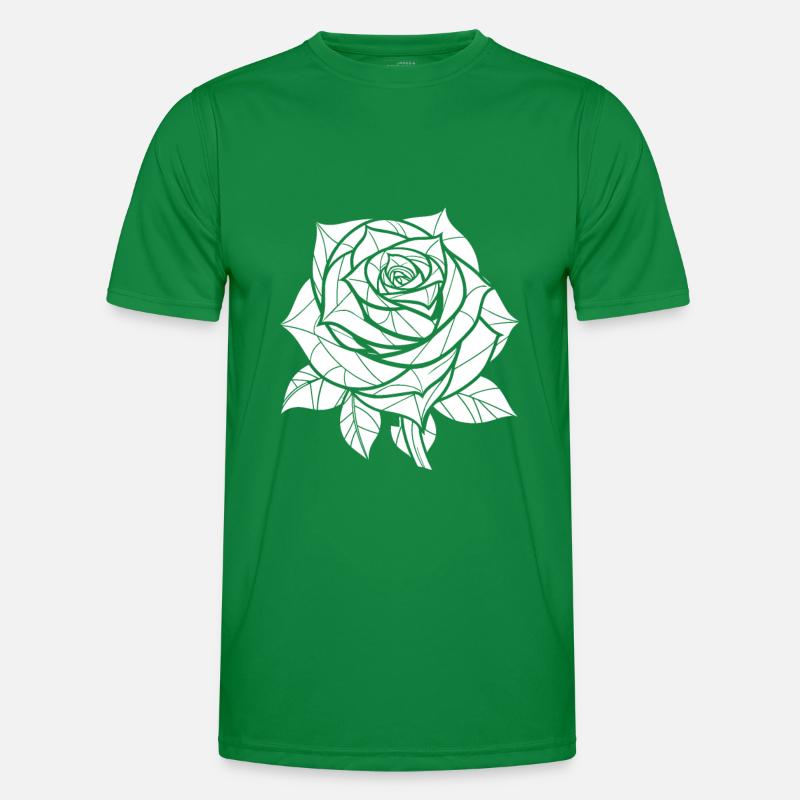 Red Rose Goth Men's Functional T-Shirt