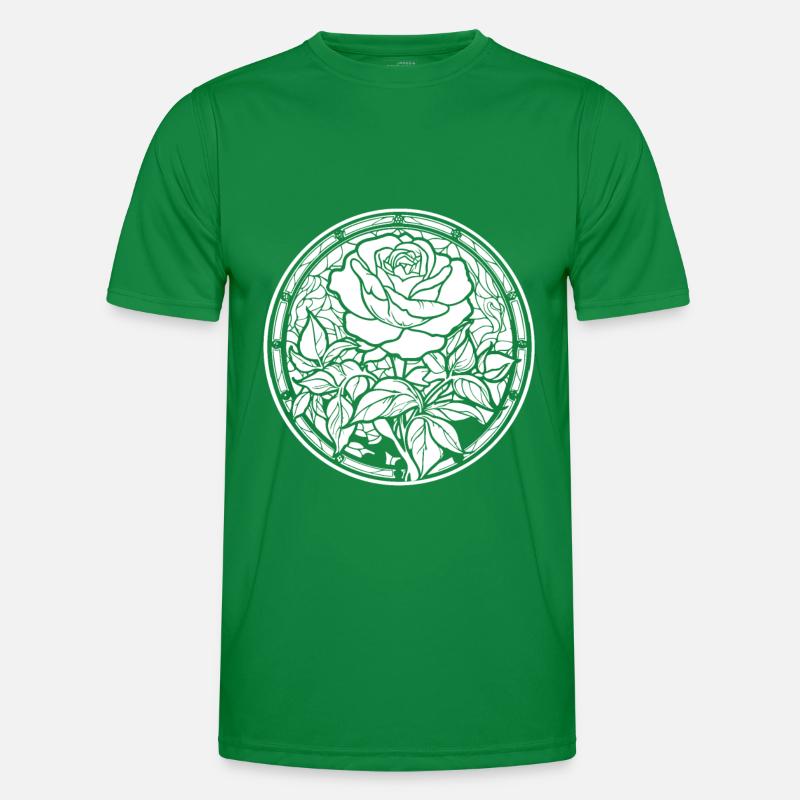 Red Rose Goth Men's Functional T-Shirt