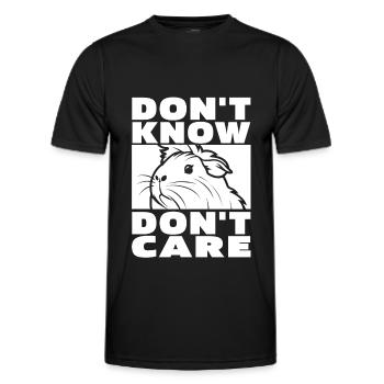 Guinea Pig Guinea Pig Funny - Men's Functional T-Shirt - black - Front - AI Model Male 178 dark (178cm)