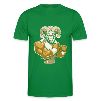 Moutons de remise en forme - T-shirt sport Homme - vert - Devant - AI Model Male 178 dark (178cm)
