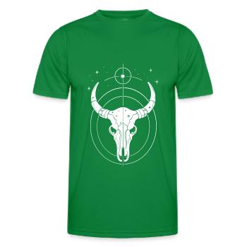 Zodiac sign Taurus - Men's Functional T-Shirt - kelly green - Front - AI Model Male 178 dark (178cm)