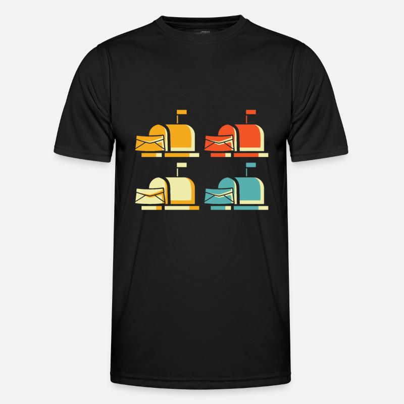 Postbote Briefträger - Männer Funktions-T-Shirt - Schwarz