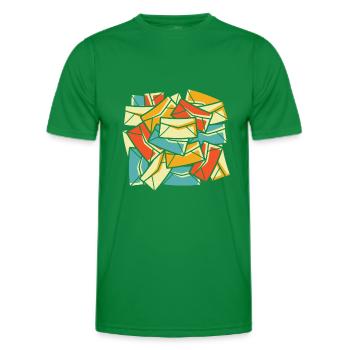 Postbote Briefträger - Männer Funktions-T-Shirt - Kelly Green - Vorne - AI Model Male 178 dark (178cm)