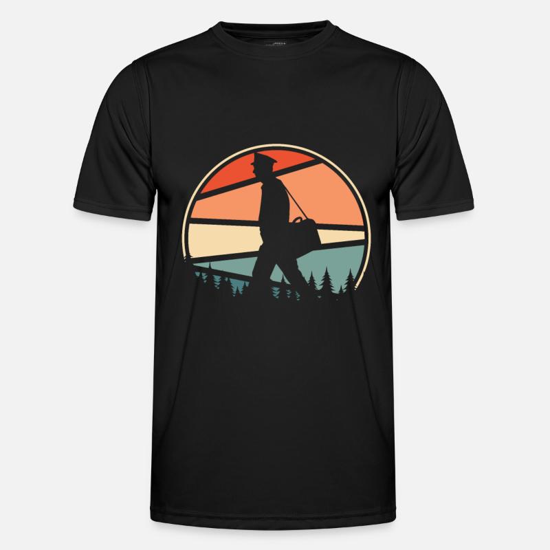 Postbote Briefträger - Männer Funktions-T-Shirt - Schwarz