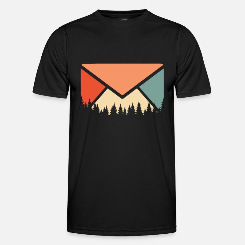 Postbote Briefträger - Männer Funktions-T-Shirt - Schwarz