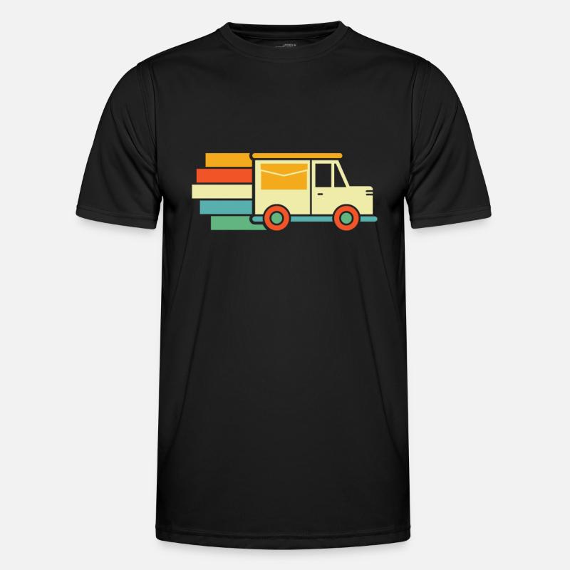 Postbote Briefträger - Männer Funktions-T-Shirt - Schwarz