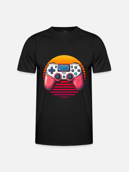 Gamer Gaming - T-shirt sport Homme - noir