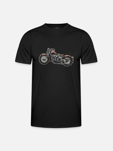 Motorfiets Biker Motorfiets - Functioneel T-shirt voor mannen - zwart