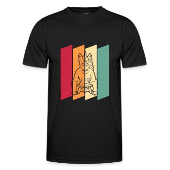 Gamer Gaming Gamer Unicorn - Men's Functional T-Shirt - black - Front - AI Model Male 178 dark (178cm)