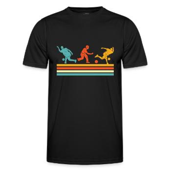 Bowling Bowlen Bowler - Männer Funktions-T-Shirt - Schwarz - Vorne - AI Model Male 178 dark (178cm)