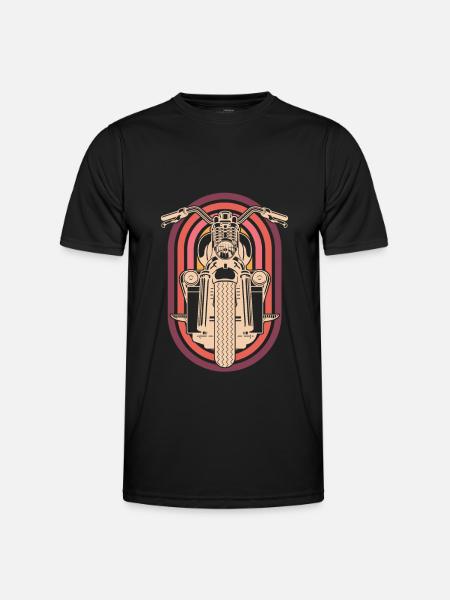Motorcycle Biker Motorbike - Men's Functional T-Shirt - black