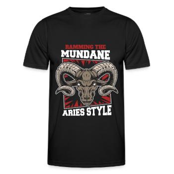 Bélier - T-shirt sport Homme - noir - Devant - AI Model Male 178 dark (178cm)