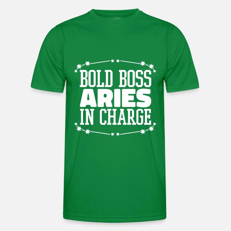 Widder Sternzeichen Männer Funktions-T-Shirt