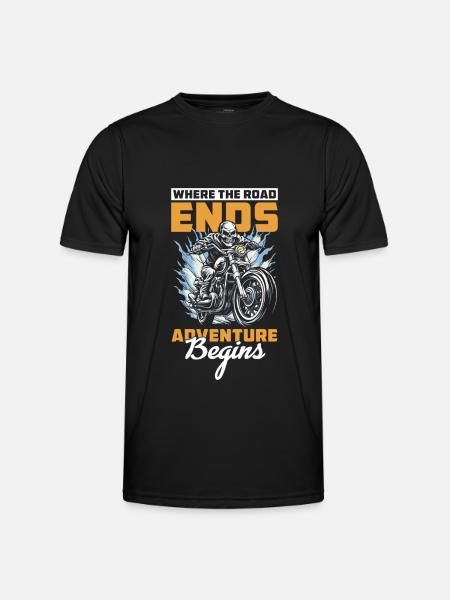 Motorcycle Biker Motorbike - Men's Functional T-Shirt - black