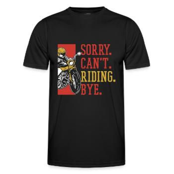 Moto Motard Motard - T-shirt sport Homme - noir - Devant - AI Model Male 178 dark (178cm)