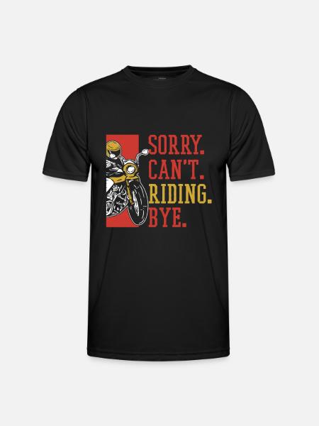 Motorcycle Biker Motorbike - Men's Functional T-Shirt - black
