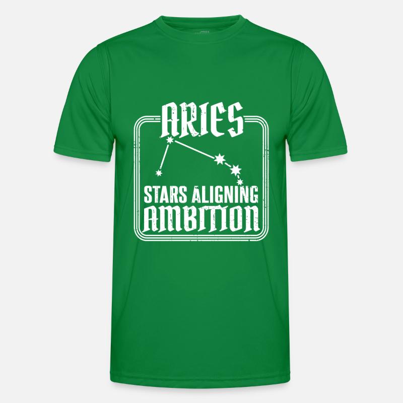Widder Sternzeichen Männer Funktions-T-Shirt