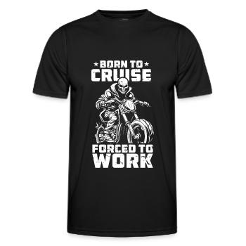 Moto Motard Motard - T-shirt sport Homme - noir - Devant - AI Model Male 178 dark (178cm)