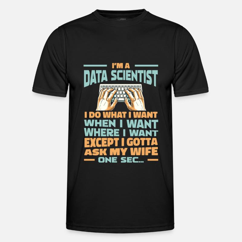 Data Science Data Analyst - Men's Functional T-Shirt - black