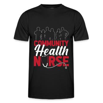 Krankenschwester Menschen Community Health Nurse - Männer Funktions-T-Shirt - Schwarz - Vorne - AI Model Male 178 dark (178cm)