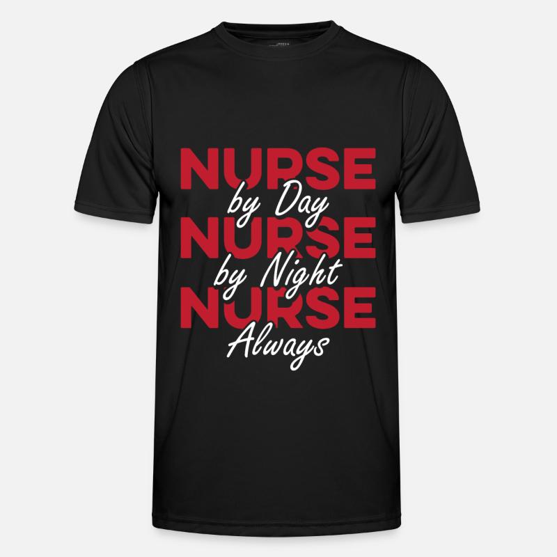 Krankenschwester Superheld Männer Funktions-T-Shirt