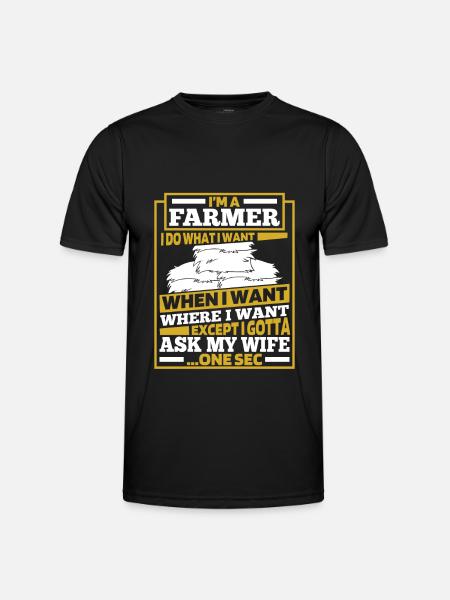 Farmer Farmer - Men's Functional T-Shirt - black