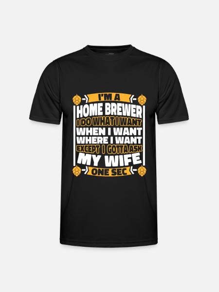 Hobby Brewer Beer Craft Beer - Men's Functional T-Shirt - black