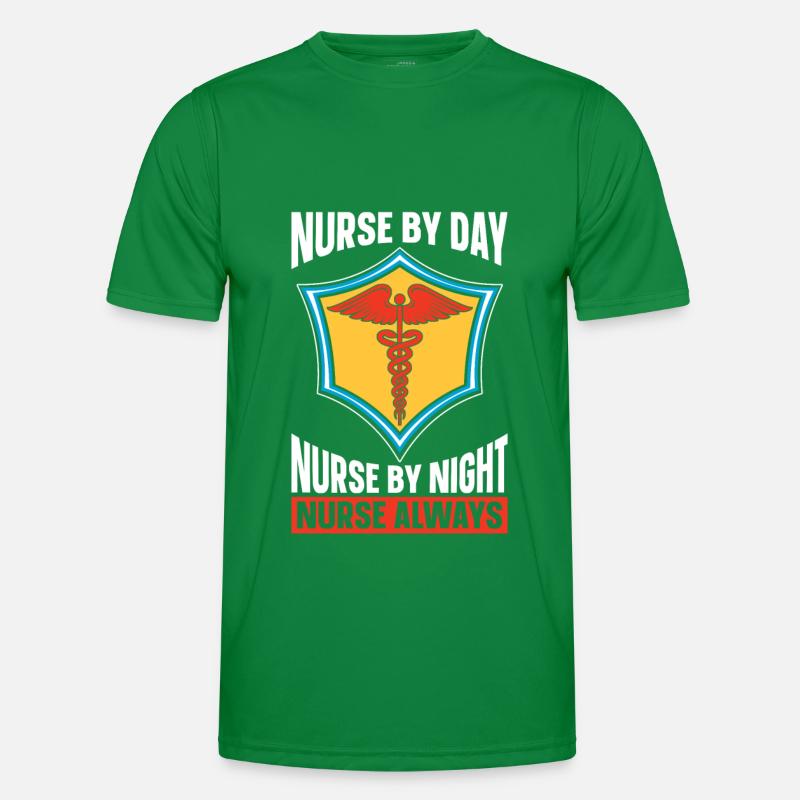 Krankenschwester Superheld Männer Funktions-T-Shirt