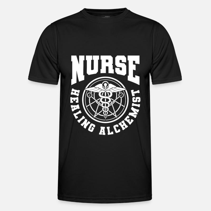 Krankenschwester Alchimie - Männer Funktions-T-Shirt - Schwarz