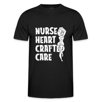 Infirmier - T-shirt sport Homme - noir - Devant - AI Model Male 178 dark (178cm)
