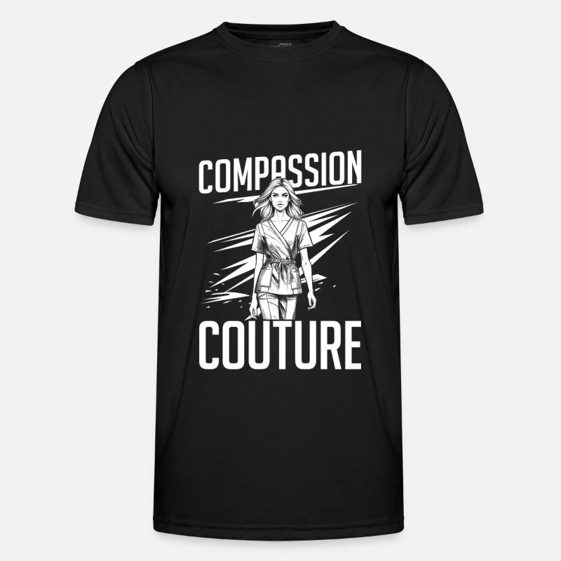 Krankenschwester Mode - Männer Funktions-T-Shirt - Schwarz