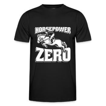 Pferd Reitsport - Männer Funktions-T-Shirt - Schwarz - Vorne - AI Model Male 178 dark (178cm)