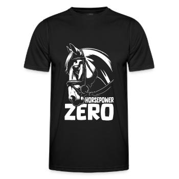 Pferd Reitsport - Männer Funktions-T-Shirt - Schwarz - Vorne - AI Model Male 178 dark (178cm)