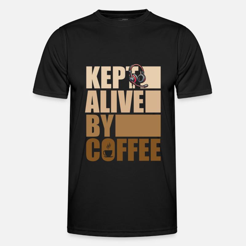Notruf Leitstelle Einsatzzentrale - Männer Funktions-T-Shirt - Schwarz