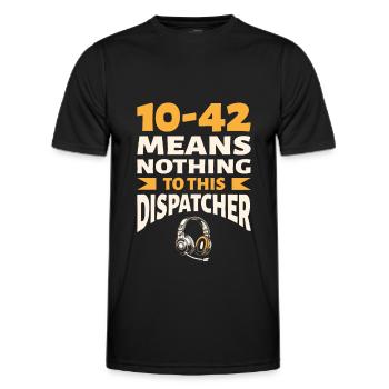 Centre d’opérations du centre de contrôle des appels d’urgence - T-shirt sport Homme - noir - Devant - AI Model Male 178 dark (178cm)