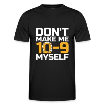 Centre d’opérations du centre de contrôle des appels d’urgence - T-shirt sport Homme - noir - Devant - AI Model Male 178 dark (178cm)