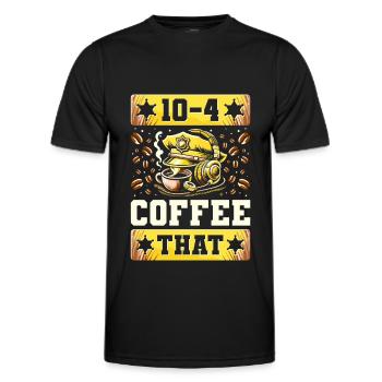 Emergency Call Control Center Operations Center - Men's Functional T-Shirt - black - Front - AI Model Male 178 dark (178cm)