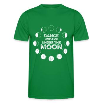Moon Dance Romantic Just A Phase Moon - Men's Functional T-Shirt - kelly green - Front - AI Model Male 178 dark (178cm)