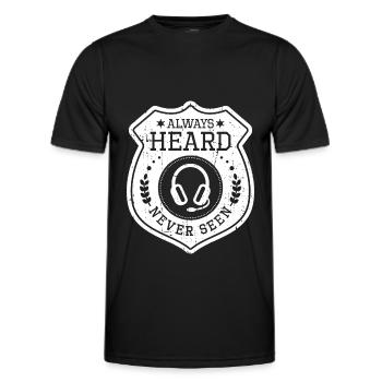 Notruf Leitstelle Einsatzzentrale - Männer Funktions-T-Shirt - Schwarz - Vorne - AI Model Male 178 dark (178cm)