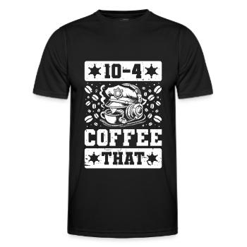 Emergency Call Control Center Operations Center - Men's Functional T-Shirt - black - Front - AI Model Male 178 dark (178cm)