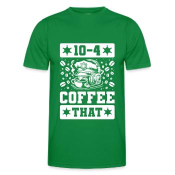 Emergency Call Control Center Operations Center - Men's Functional T-Shirt - kelly green - Front - AI Model Male 178 dark (178cm)
