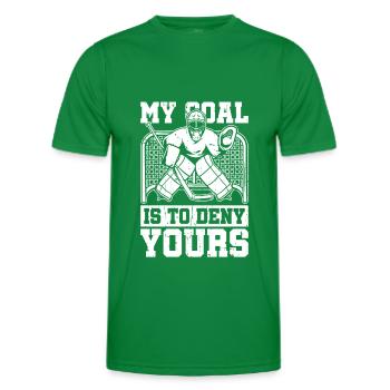 Eishockey Torwart - Männer Funktions-T-Shirt - Kelly Green - Vorne - AI Model Male 178 dark (178cm)