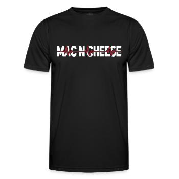 Mac N Cheese Mac And Cheese Ekg Heartbeat - Men's Functional T-Shirt - black - Front - AI Model Male 178 dark (178cm)